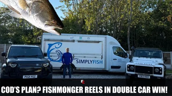 Fishmonger Scoops Two Land Rover Defenders with a 3p ticket-image
