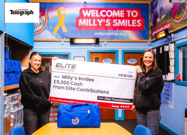 GREAT HARWOOD CANCER CHARITY RECEIVES £5,000 DONATION-image