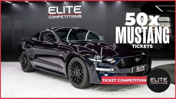 50x "2022 Ford Mustang + £2,000" tickets