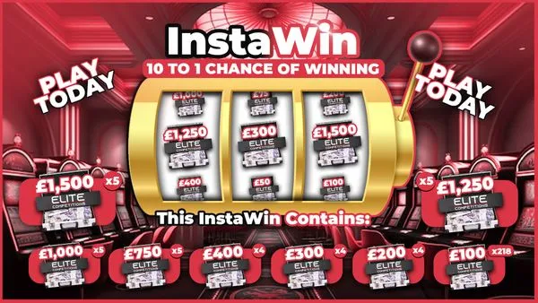 10 to 1 Chance To Win (2,000x InstaWins + £1,000 End Prize)