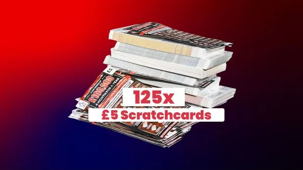 125 x £5 Scratchcards