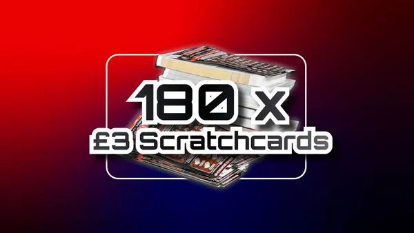 180 x £3 Scratchcards