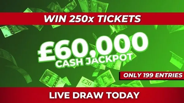 250x "£60,000 CASH" TICKETS