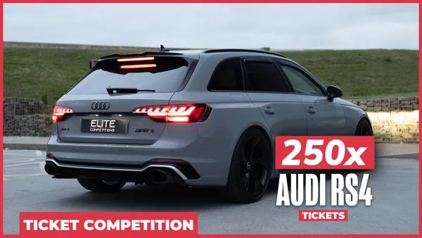 250x "Audi RS4 + £2,500" tickets