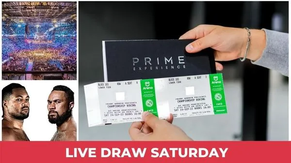 2X JOYCE VS PARKER VIP TICKETS + £250