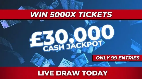 5,000x "£30,000 CASH" TICKETS