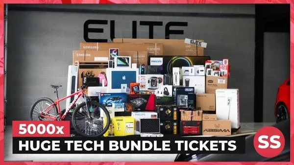 Win 5,000 x Huge Tech Bundle Tickets