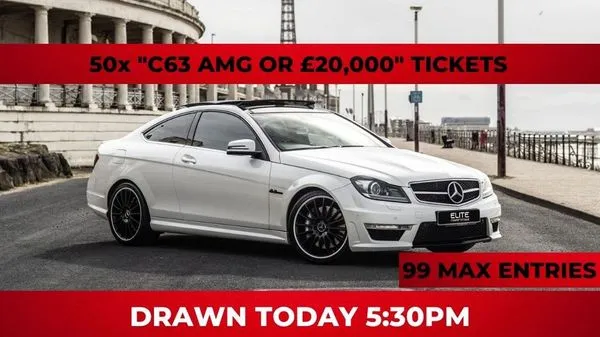 50x "C63 AMG OR £20,000" TICKETS