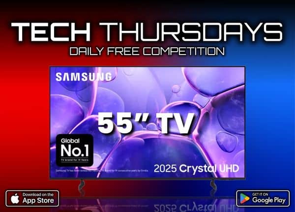 55" Samsung TV | Tech Thursdays | FREE To Enter Daily Competition