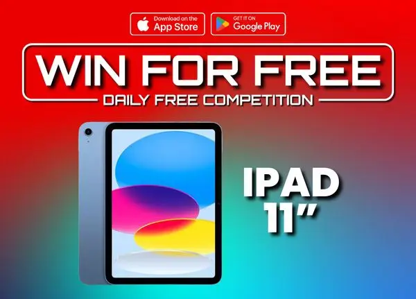 Apple 11' Ipad: FREE To Enter Daily Competition Grab A Free Ticket Every 2 Hours