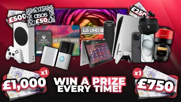 Every Tickets A Winner - £1,000 End Prize + 19,999x InstaWins