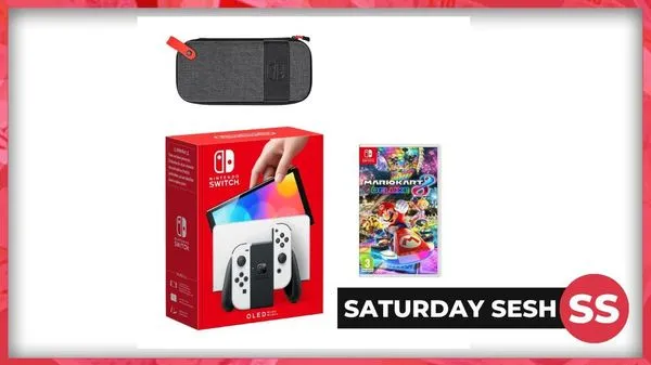 Nintendo Switch OLED Mario Kart 8 Deluxe Bundle