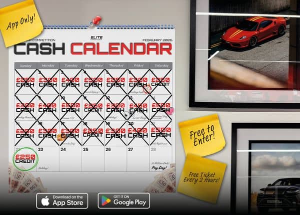 The Cash Calendar! £250 Credit: FREE To Enter Daily Competition