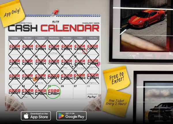 The Cash Calendar! £500 Cash: FREE To Enter Daily Competition
