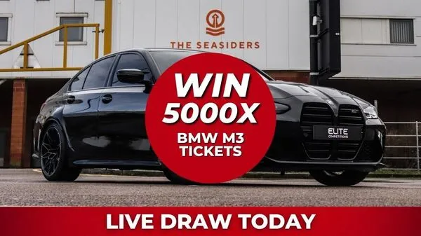 WIN 5,000x BMW M3 TICKETS (Draw 2)