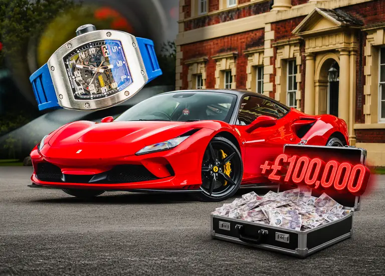 Ferrari F8 Tributo + Richard Mille RM029 + £100,000 Cash