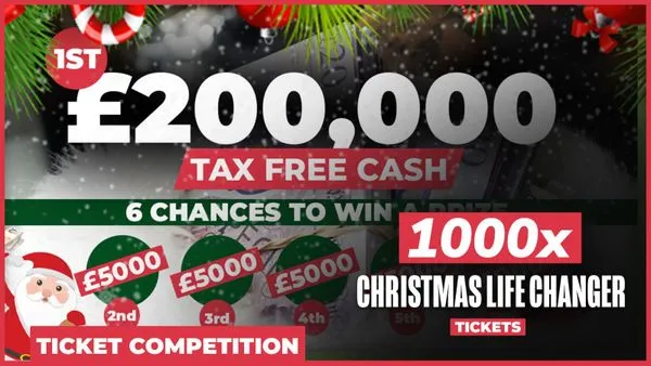 Win 1,000 x Christmas Life Changer Tickets