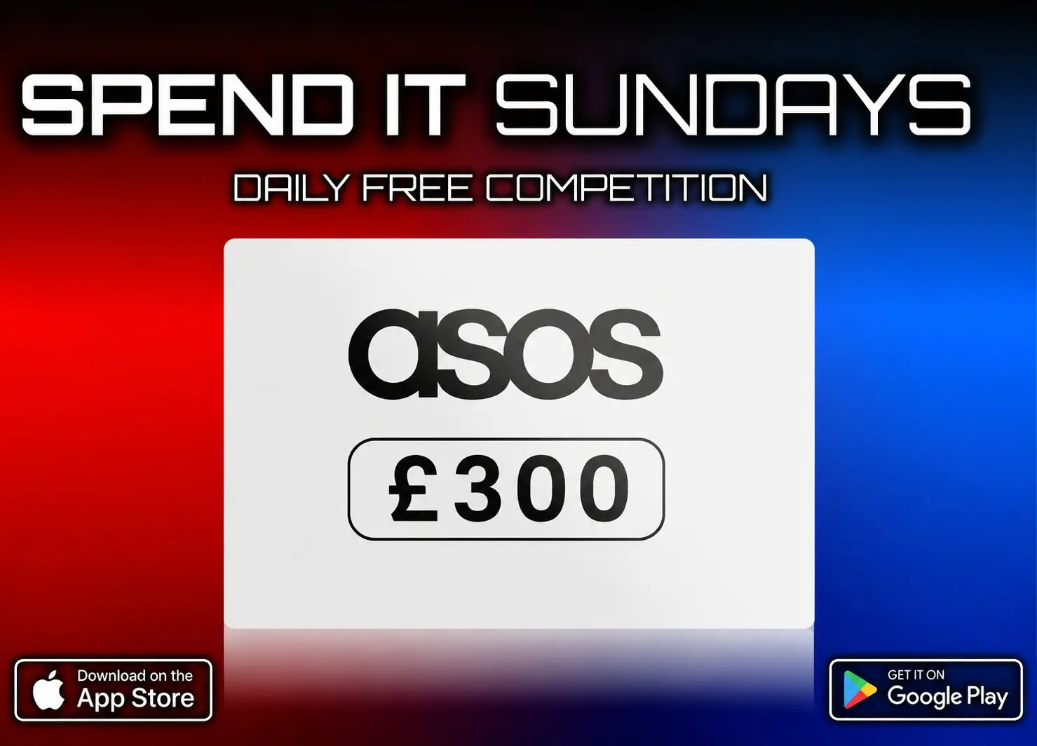 £300 ASOS Voucher | Spend It Sundays | FREE To Enter Daily Competition