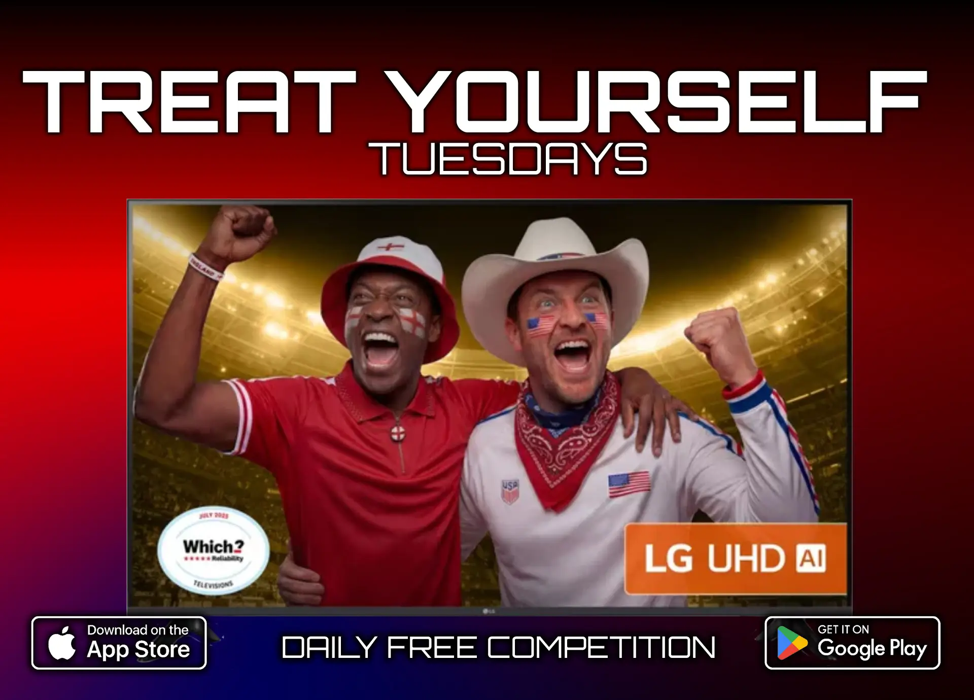 43" LG TV | Treat Yourself Tuesdays | FREE To Enter Daily Competition