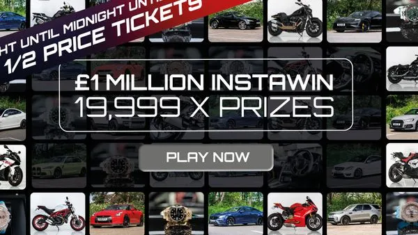 £1 Million InstaWin (20/1 Chance, £10k End Prize + 19,999 InstaWins)