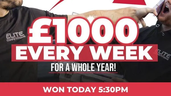 £1,000 A Week For a Year (£50,000 Upfront Cash Option)