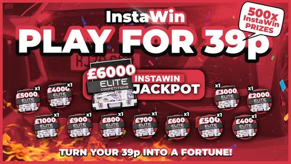 £1,000 End Prize + 500x InstaWins