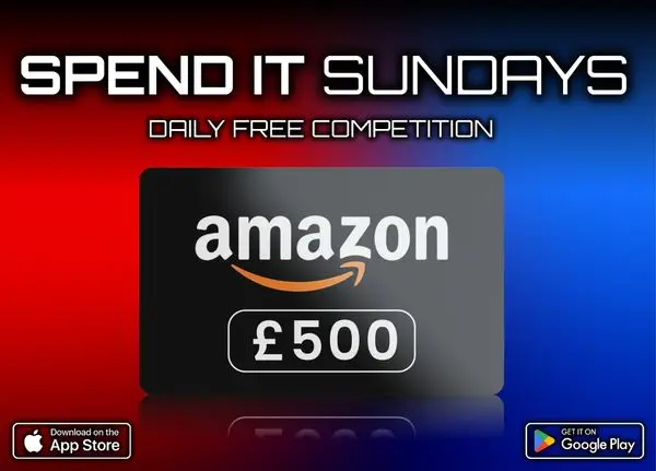 £500 Amazon Voucher | Spend It Sundays | FREE To Enter Daily Competition