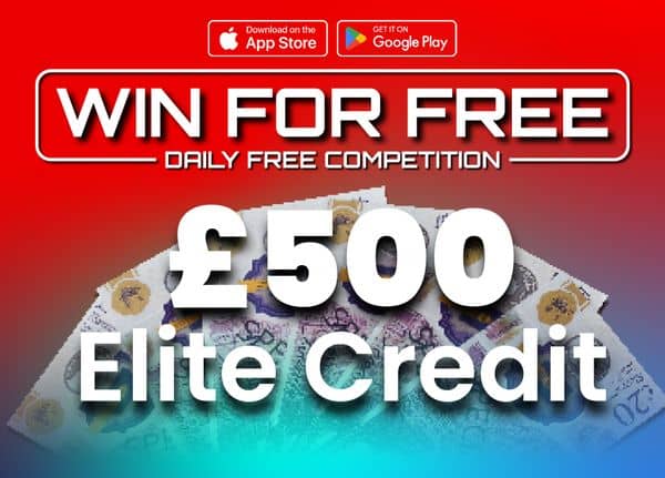 £500 Elite Credit: FREE To Enter Daily Competition