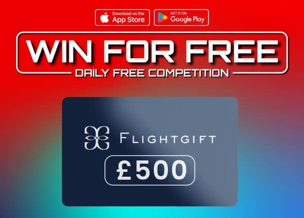 £500 Flight Voucher: FREE To Enter Daily Competition Grab A Free Ticket Every 2 Hours